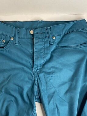 Levi's Men's Skinny Jeans Teal Blue